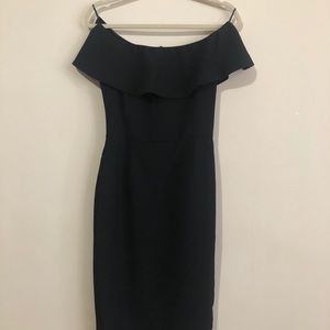 Zara Black Off the Shoulder Dress